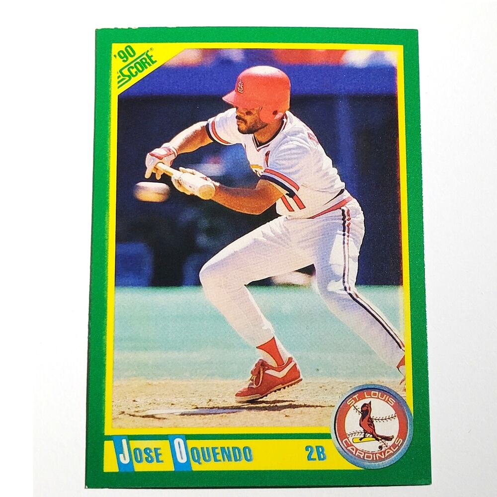 1990 Score José Oquendo Card No. 68 St. Louis Cardinals 2B VG/EX
